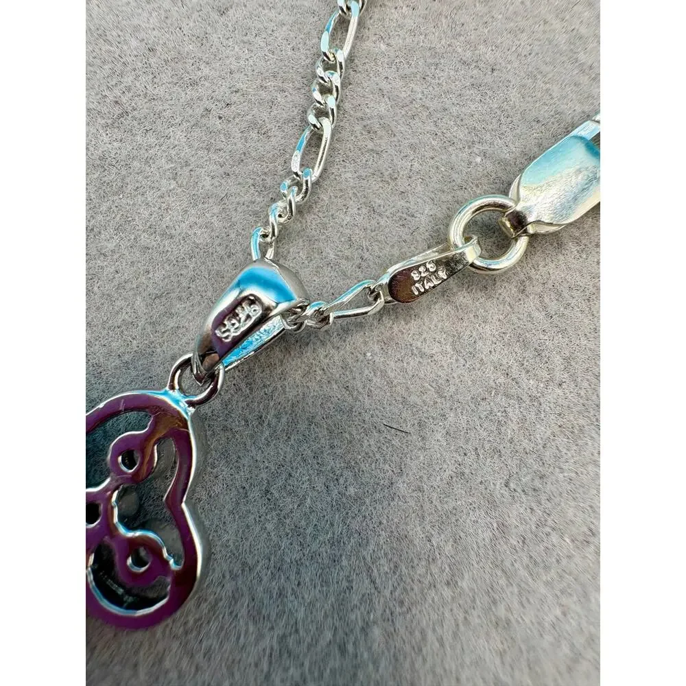 NEW Sparkling Moissanite Key Pendant & 18